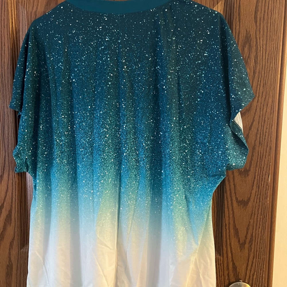 Teal Ombre Women's Top